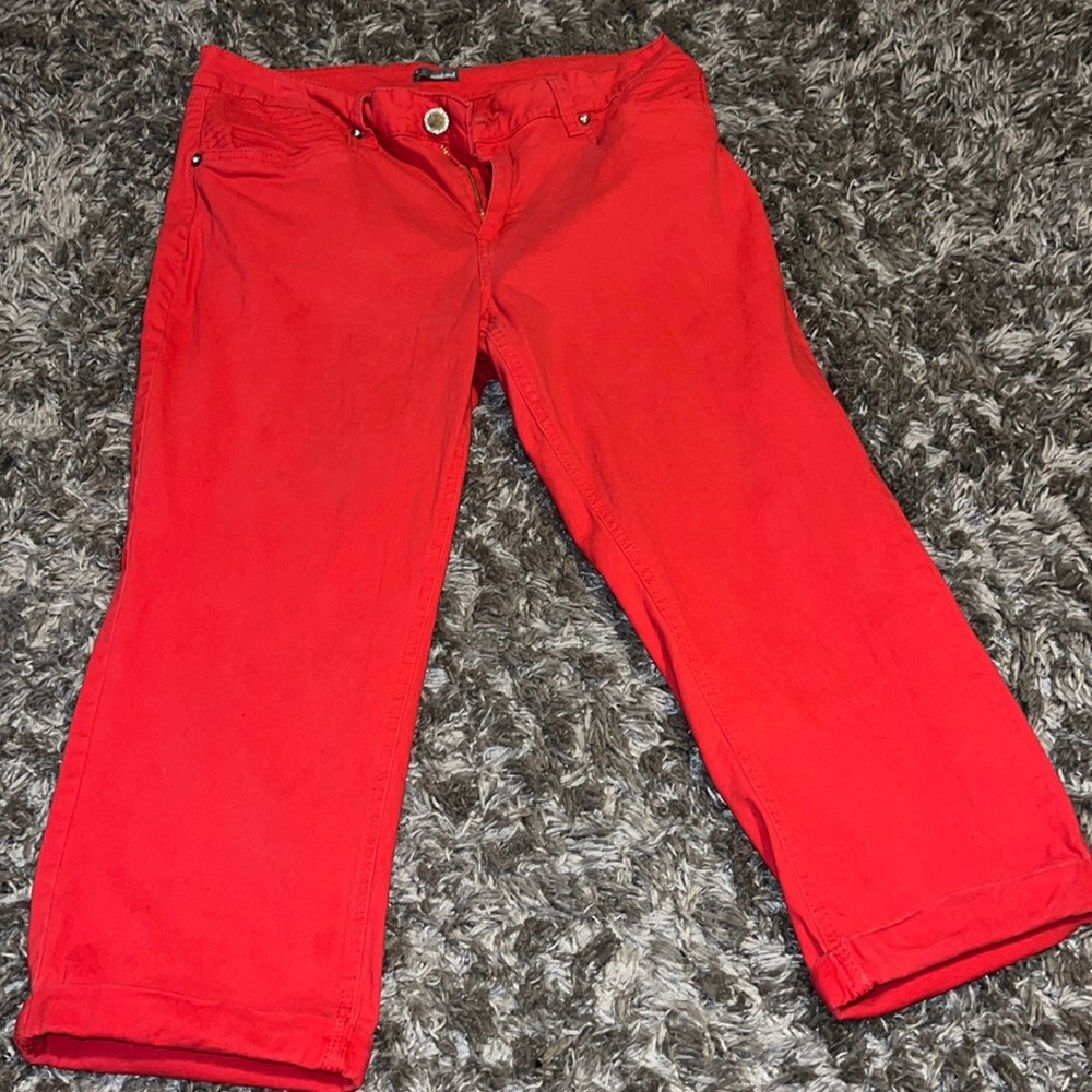 Red Casual dress pants